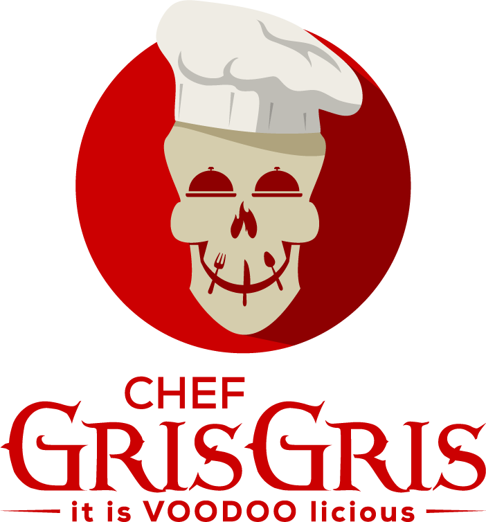 A skull wearing a chef 's hat and smiling.